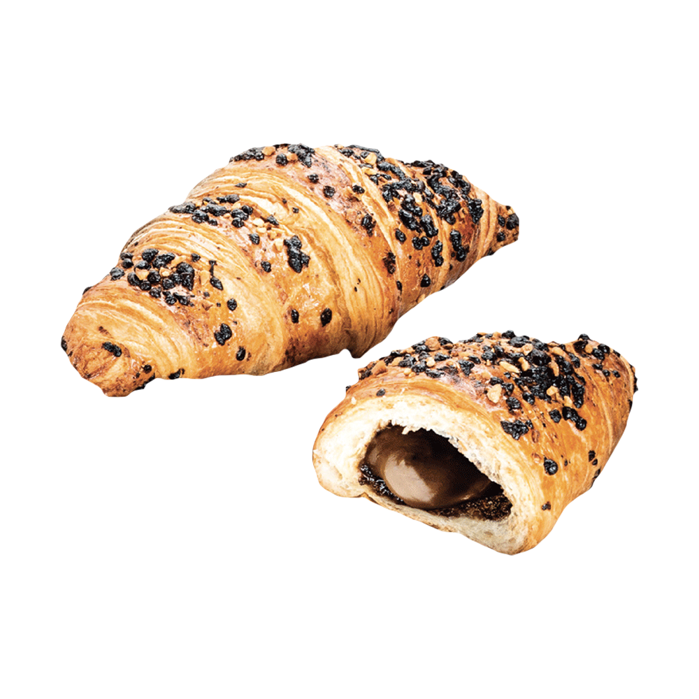 Croissant Mantequilla Chocolate y Avellana, 85g, 60u, LPH 