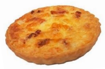 Quiche Lorraine (Queso y Tocino) 12 cm, 24u LPS